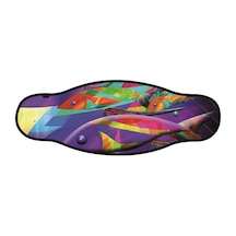 BestDivers Maske Arkalığı PSYCHEDELIC Neopren Siyah