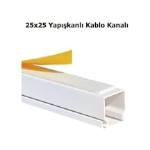 25X25 Yapışkanlı Kablo Kanalı 50 Metre