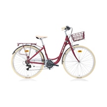 Carraro Juliet 26 Jant 430h 21 Vites V Fren Şehir Bisikleti Mat Mürdüm Krom Mürdüm