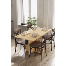 Dekorfim DF01102AC Pratik Katlanır Masa Mutfak ve Yemek Masası