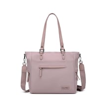 Smart Bags Twill Dimi Kumaş Kadın Omuz Çantası 3323 Ten