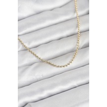 Cm 14k Gold Renk Top Zincirli Model 60 Cm Kadın Kolye Renkli 55277974