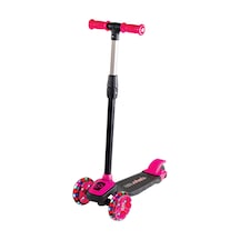 Scooter Çocuk Scooter Işıklı Slikon Teker Pembe 40 Kg Taşıma