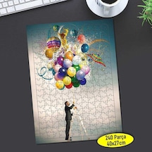 Renkli Uçan Balonlar 240 Parça Puzzle Yapboz-20707361