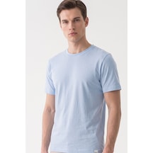 Mavi Bisiklet Yaka Kısa Kol Slim Fit Pamuklu Tişört 1011265166