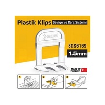 Sgs6169 1,5 Mm Derz Seviye Tespit Klipsi Pk/100 Adet