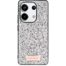 Onegif Xiaomi Redmi Note 13 Pro 4g Bright Simli Kapak - Gümüş -