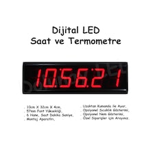 Dijital Led Saat 57Mm Çok Renkli