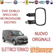 Fiat Doblo Dış Ayna Elektrikli Isıtmalı Sinyalli 6 Pın Tek Cam Astarlı Sağ 2010- Oem No: 735325166