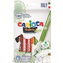 Carioca Keçeli Kumaş Boya Kalemi Fıne 10'lu N11.5963