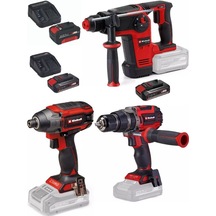 Einhell TP-HD 18/26 Li Bl Akülü Pnömatik Matkap + TP-CI 18/220 Li Bl Vidalama + TP-CD 18/70 Li-i Bl Matkap 2x2.5ah+4.0ah Akülü Kömürsüz Profesyonel Set Einhell TP-HD 18/26 Li Bl Akülü Pnömatik Matkap + TP-CI 18/220 Li Bl Vidalama + TP-CD 18/70 Li-i Bl Matkap 2x2.5ah+4.0ah Akülü Kömürsüz Profesyonel Set