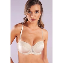 Gala Balconette Foam Cup Lace Bra, Ten Konforlu Ve Şık Sütyen, Strapless Çok Renkli