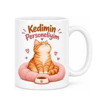 Bezos Kedimin Personeliyim Tasarımlı Porselen Kupa - Model 418 Agc Diğer