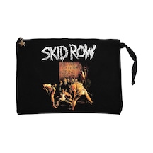 Skid Row Slave To The Grind Siyah Astarlı Cüzdan / El Çantası Siyah