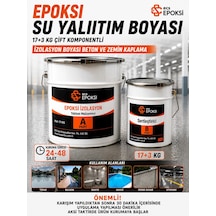 Su Yalıtım Boyası 20 Kg Çift Komponentli İzolasyon Boyası Beton ve Zemin Kaplama