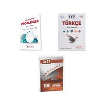 2027 2027 Tyt Limit Kronometre Problemler Soru + Türkçe Soru + Anla Kazan Paragraf Deneme 3'lü Set