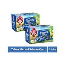 Yaban Mersinli Kafeinsiz Karışık Meyve Çayı Blueberry Çayı 2 Paket X 20 Süzen Poşet
