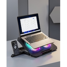 Rgb Fanlı Usb Soğutma Standı Notebook Yükseltici