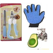 Kediler İçin Tırnak Makası Tüy Toplama Eldiveni Ve Avokada Catnip