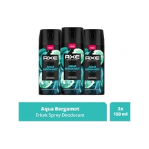 Axe Aqua Bergamot Erkek Sprey Deodorant 3 x 150 ML
