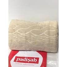 Padişah Desenli Bej Çift Kişilik Battaniye Bej