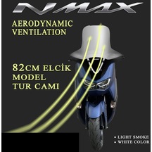Yamaha Nmax 125/155 2021-2023 Siperlik Ön Cam 82 Cm Füme