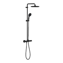 Grohe Tempesta System 250 Duvara Monte Termostatik Bataryalı Duş Sistemi - 266702431 Gri - Gümüş