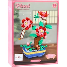 Toys E Toys Plant Bonsai Collection Çin Gülü Çiçek Yapı Blok Seti 325 Parça 33042