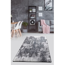 Stain Siyah Djt 80X200 Cm Dekoratif Modern Halılar