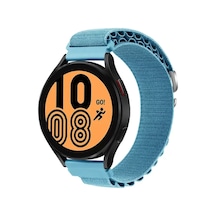 Watch 22mm Kr410 Kumaş Kordon - Mavi Ahşap