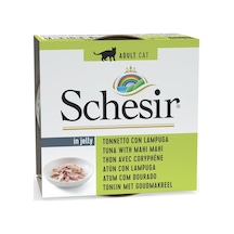Schesir Jelly Ton Balığı Ve Mahi Mahi Balığı Jöle İçinde Yetişkin Kedi Konservesi 85g