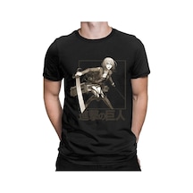 Noıssey Kırmızı Etiket Gala Titan Anime T-shirt Erkekler Model759 17110 Siyah