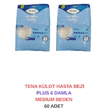 Tena Külot Hasta Bezi Plus 6 Damla Medium Beden - 60 Adet M
