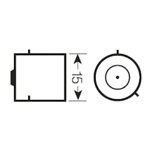 12 Volt 21w Turuncu Sinyal Ampulu Bau15s 63217160791