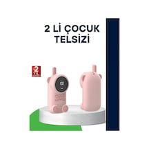 Lcd Ekranlı Bebek Telsizi İki Yönlü Ses Uzun Menzil Çocuk Dostu Tasarım 101 Beyaz