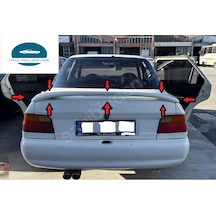 Ford Escort Sedan Rüzgarlık Işıklı Boyasız Ham Siyah Fiberclass