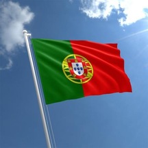 Portekiz Bayrağı 50X75CM Raşel Kumaş Çift Taraflı