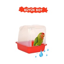 Büyük Boy Sultan Papağanı Banyosu Kuş Banyoluk 18x20cm