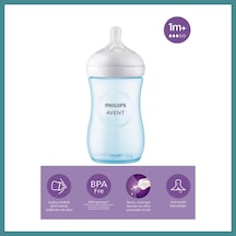 Bezos Doğal Tepkili Natural Response Pp Biberon 260 Ml 1+ Ay Mavi Renk: Mavi Mac