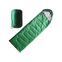 DFT Düz Başlık 190+30cm x75 Yeşil 5/15 Derece Uyku Tulumu Yeşil