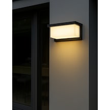 30 Watt Gün Işığı Siyah Dış Mekan Led Aplik Su Geçirmez 3200k Ip44 220v 2400lm Ct7084 Cunda