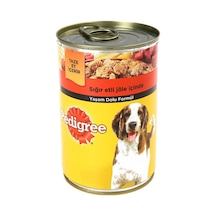 Pedigree Jöle İçinde Sığır Etli Konserve Yetişkin Köpek Maması 12 x 400 G