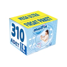 Molfix Bebek Bezi 6 Numara Xlarge Mega Ultra Fırsat Paketi 310 Adet 5'li