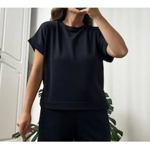 Kadın Spor Tişört T-shirt Siyah