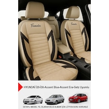 Formentor Tay Tüyü Oto Koltuk Kılıfı Hyundai İ20-i30-accent-blue-era-getz Uyumlu Bej