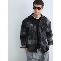 Lcw Vision Antrasit Regular Fit Erkek Gömlek Ceket