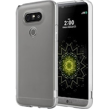Lg G5 Kilif Soft Silikon Seffaf-Siyah Arka Kapak 110913379