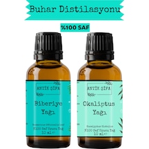 Biberiye Yağı Ve Okaliptus Uçucu Yağı 10ml + 10 Ml - %100 Saf Seyreltilmemiş 20 ML