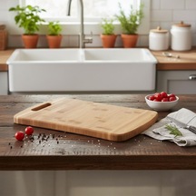 Deconox Bambu Kesme Tahtası Antibakteriel Yıkanabilir Doğrama Tahtası Dikdörtgen 34x24cm / Antibakteriyel Ve Yıkanabilir Bambu Kesme Tahtası - Hijyenik Ve Dayanıklı Doğrama İşleriniz İçin İdeal Çok Renkli