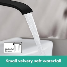 Vivenis Modern 1 Kulplu 1 Delikli 15,24 Cm Uzun Banyo Lavabo Bataryası Mat Siyah, 75010671 Açık Bej